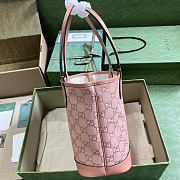 Fortok Gucci Pink Ophidia Double G Tote Bag 25x 22x 12cm - 6