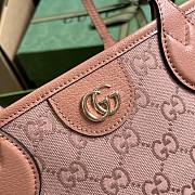 Fortok Gucci Pink Ophidia Double G Tote Bag 25x 22x 12cm - 4