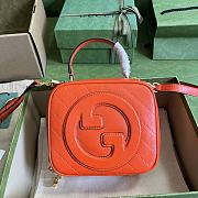 Fortok Gucci Blondie Top Handle Bag Orange 17x15x9cm - 1