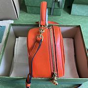 Fortok Gucci Blondie Top Handle Bag Orange 17x15x9cm - 3