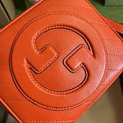 Fortok Gucci Blondie Top Handle Bag Orange 17x15x9cm - 5