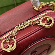 Fortok Gucci Blondie Top Handle Bag Red 17x15x9cm - 3