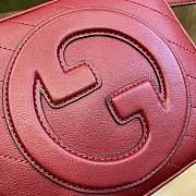 Fortok Gucci Blondie Top Handle Bag Red 17x15x9cm - 6