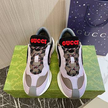 Fortok Gucci Purple Run Suede Sneakers