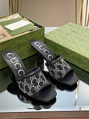 Fortok Gucci Black GG Heeled Sandals - 1
