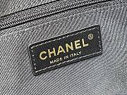 Fortok Chanel Black Quilted Caviar Leather CC Logo Small Bowler Handbag - 4