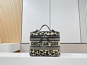Fortok Dior Travel Convertible Vanity Case Mizza Embroidered Canva - 1