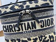 Fortok Dior Travel Convertible Vanity Case Mizza Embroidered Canva - 3