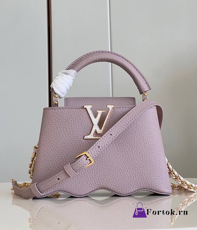 Fortok Louis Vuitton Capucines Mini Bag Light Pink 22x14x7.5cm - 1