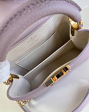 Fortok Louis Vuitton Capucines Mini Bag Light Pink 22x14x7.5cm - 2