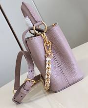 Fortok Louis Vuitton Capucines Mini Bag Light Pink 22x14x7.5cm - 3