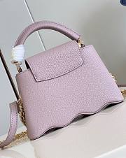 Fortok Louis Vuitton Capucines Mini Bag Light Pink 22x14x7.5cm - 6
