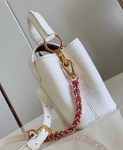 Fortok Louis Vuitton Capucines Mini Bag White 22x14x7.5cm - 4