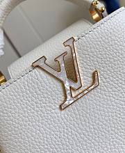 Fortok Louis Vuitton Capucines Mini Bag White 22x14x7.5cm - 3