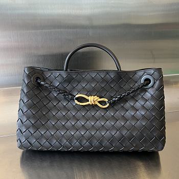  Fortok Bottega Veneta Small East West Andiamo Bag Black 29x18x10cm