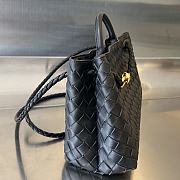  Fortok Bottega Veneta Small East West Andiamo Bag Black 29x18x10cm - 5