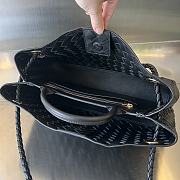  Fortok Bottega Veneta Small East West Andiamo Bag Black 29x18x10cm - 3