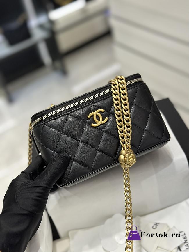 Fortok Chanel 23S Vanity Case Black 17cm - 1