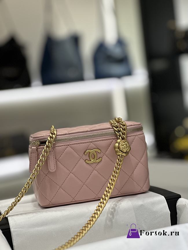 Fortok Chanel 23S Vanity Case Pink 17cm - 1
