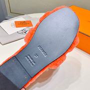 Fortok Hermes Oran Teddy Bear Fuchsia Orange Slippers - 5