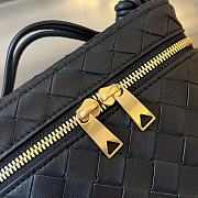 Fortok Bottega Veneta Mini Intrecciato Vanity Case Black 18x12.5x8cm - 4