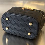 Fortok Bottega Veneta Mini Intrecciato Vanity Case Black 18x12.5x8cm - 3