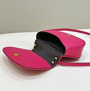 Fortok Fendi C'mon Small Fuchsia Leather Bag Pink 20x6.5x15cm - 6