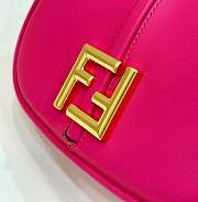 Fortok Fendi C'mon Small Fuchsia Leather Bag Pink 20x6.5x15cm - 5