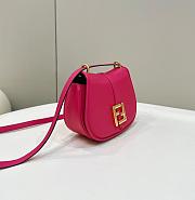 Fortok Fendi C'mon Small Fuchsia Leather Bag Pink 20x6.5x15cm - 3