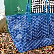 Fortok Goyard Artois Tote Bag Blue 30×14×25cm - 5