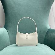 Fortok Saint Laurent Le5A7 Hobo Shoulder Bag in White 18.4x4x11cm - 2