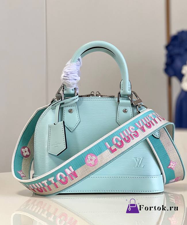 Fortok Louis Vuitton Alma BB Bag Blue M40302 23x17x11cm - 1