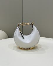 Fendi Nano Fendigraphy White Leather Bag 16.5x14x5cm - 1