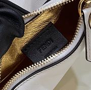 Fendi Nano Fendigraphy White Leather Bag 16.5x14x5cm - 3