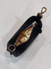 Fendi Nano Fendigraphy Black Leather Bag 16.5x14x5cm - 3
