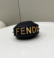 Fendi Nano Fendigraphy Black Leather Bag 16.5x14x5cm - 4