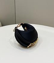 Fendi Nano Fendigraphy Black Leather Bag 16.5x14x5cm - 6