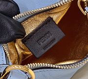 Fendi Nano Fendigraphy Blue Leather Bag 16.5x14x5cm - 6