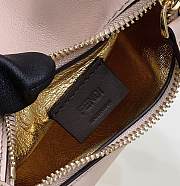 Fendi Nano Fendigraphy Light Pink Leather Bag 16.5x14x5cm - 4