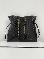 Fortok Saint Laurent Pochon Matelasse Bag in Black 42x36.5x1cm - 1