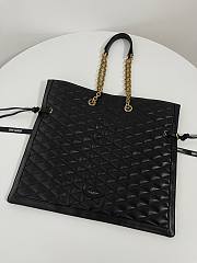Fortok Saint Laurent Pochon Matelasse Bag in Black 42x36.5x1cm - 4