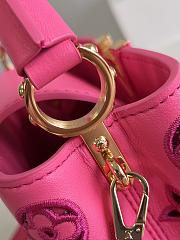 Fortok Louis Vuitton Capucines Mini Bag Pink M22863 21x14x8cm - 6