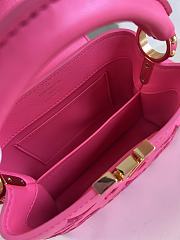 Fortok Louis Vuitton Capucines Mini Bag Pink M22863 21x14x8cm - 4