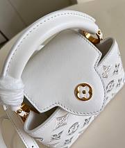 Fortok Louis Vuitton Capucines Mini Bag White M22863 21x14x8cm - 6