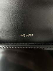 Fortok Saint Laurent Kate Small Leather Shoulder Bag White&Black 20x13x6cm - 2