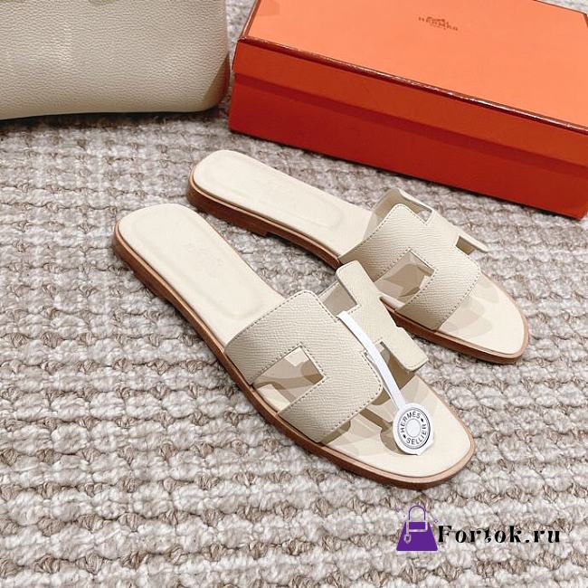 Fortok Hermes Oran Sandals Beige - 1