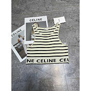 Fortok Celine Sports Knit Striped Sports Bra - 4