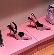 Fortok Versace Pointed-Toed High Heels Pink - 1