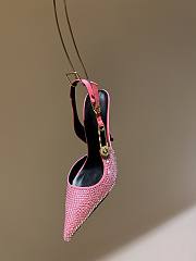 Fortok Versace Pointed-Toed High Heels Pink - 5