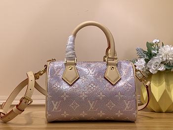 Fortok Louis Vuitton Speedy Bandoulière Bag Pink M22849 20.5x13.5x12cm